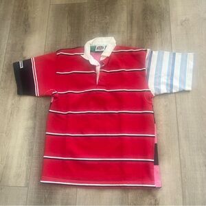 VTG Barbarian Rugby Wear S/S Shirt Mens M Cotton Collegiate Preppy Academia